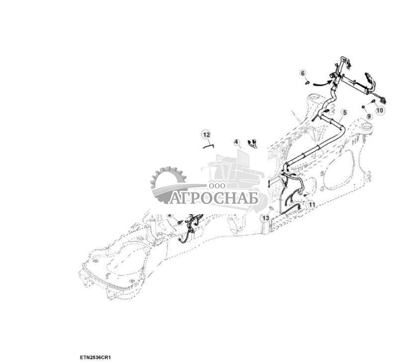Жгут проводов шасси, ручной SCV, без TLS™, несертифицированный 